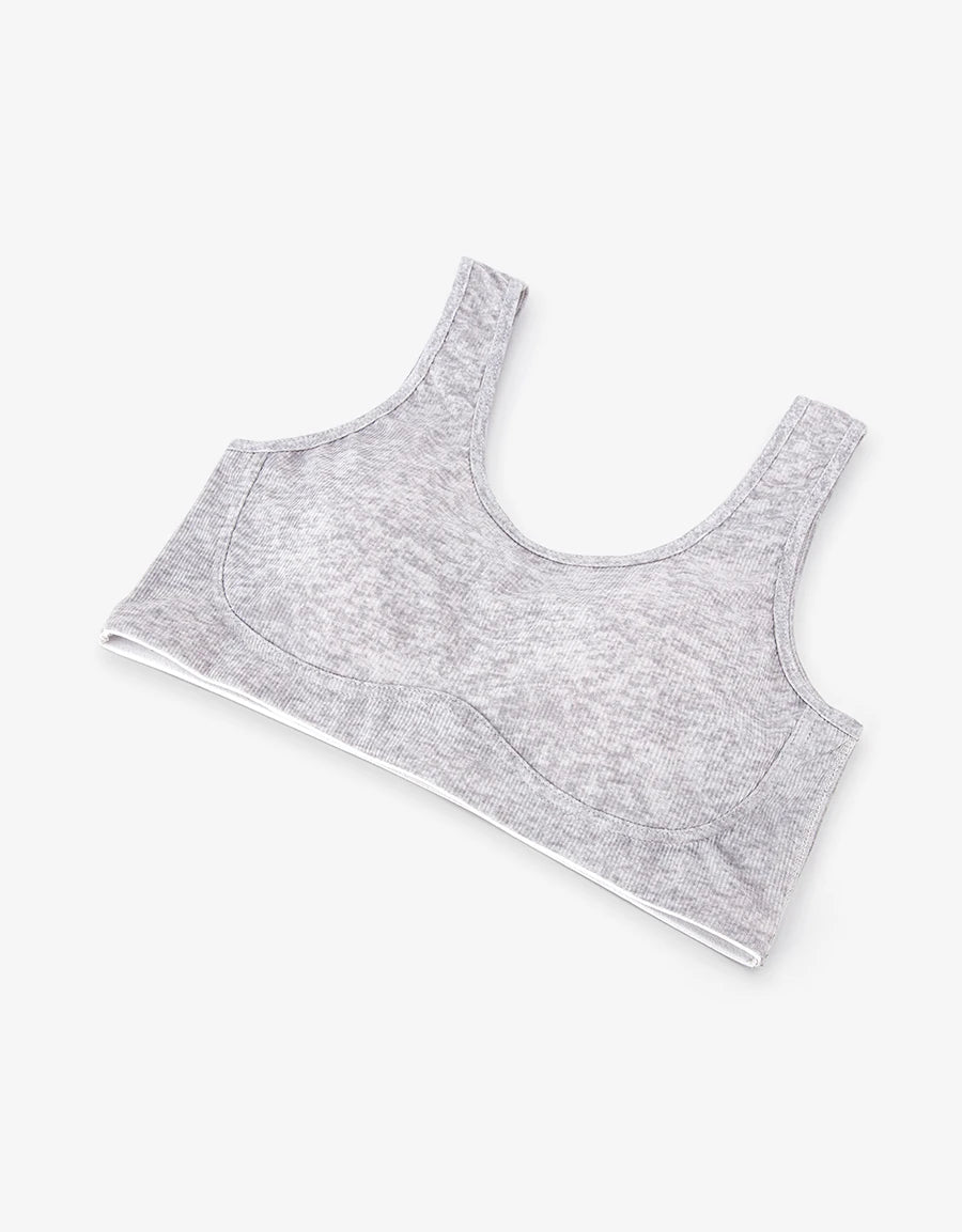 3-Pack Microfiber Crop Top Bra