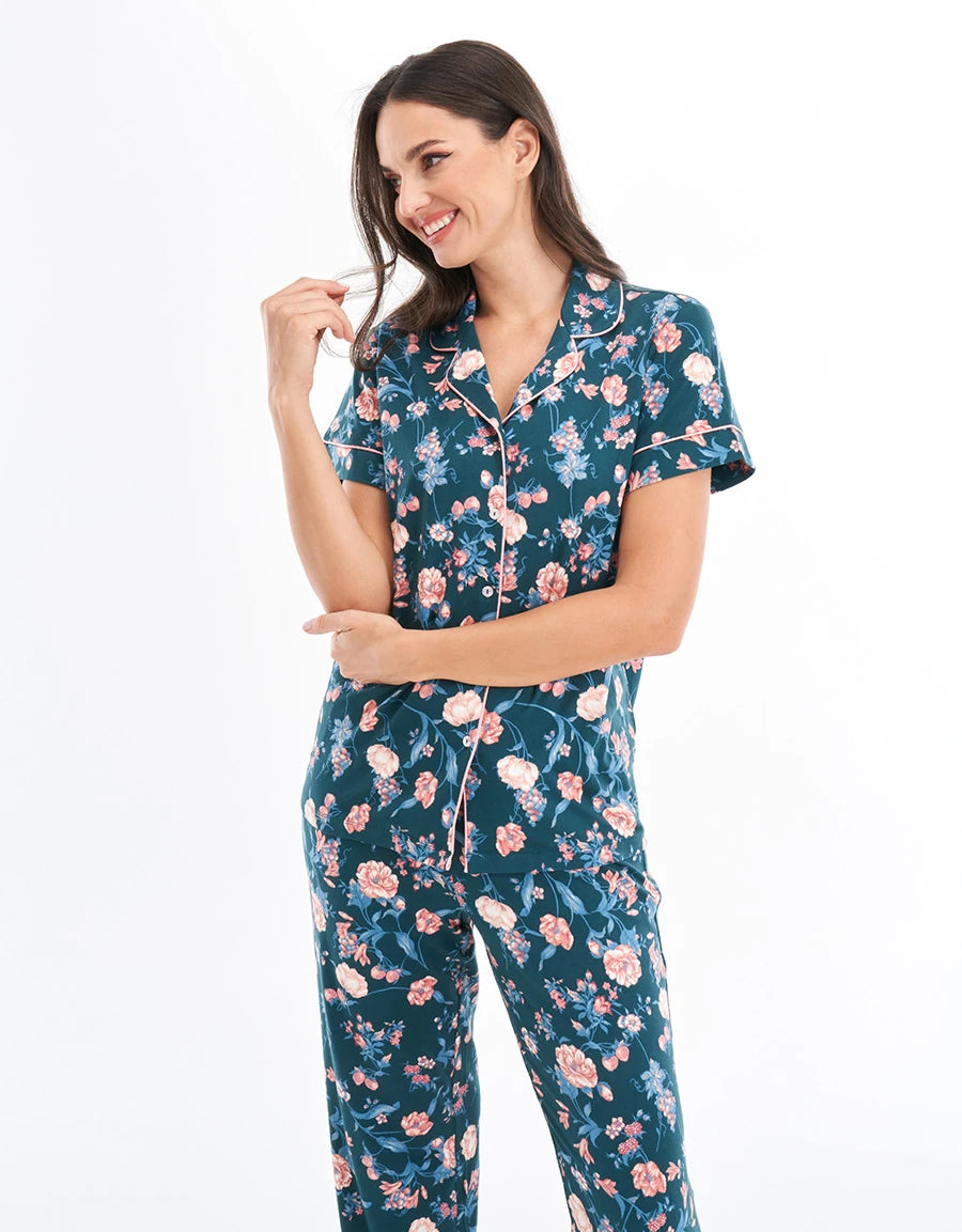 Floral Print Pajama Set