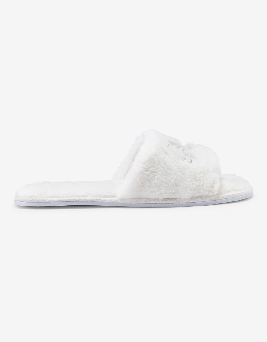 Embroidered Bridal Open Toe Slipper