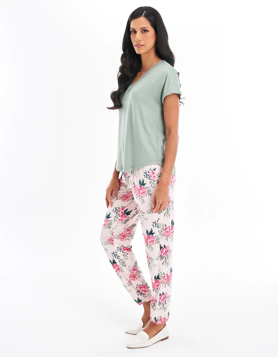 Floral Print Pajama Set