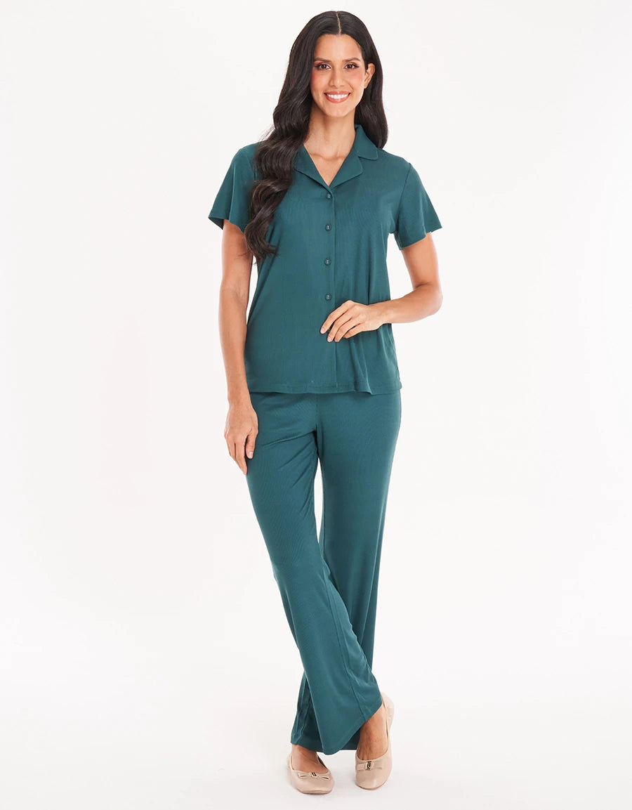 Ribbed Pajama Set