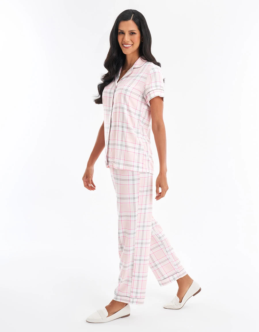 Checked Print Pajama Set