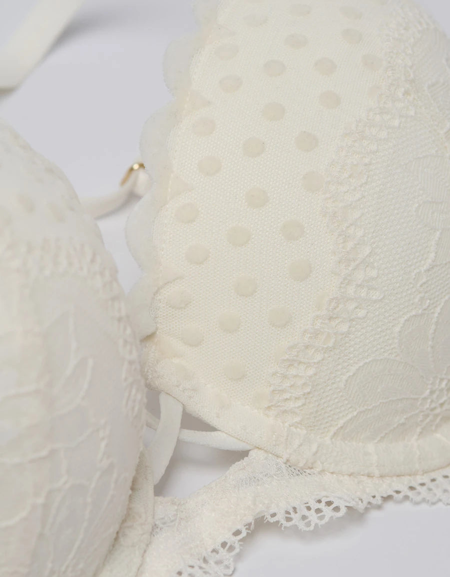 Lace Double Push-Up Plunge Bra