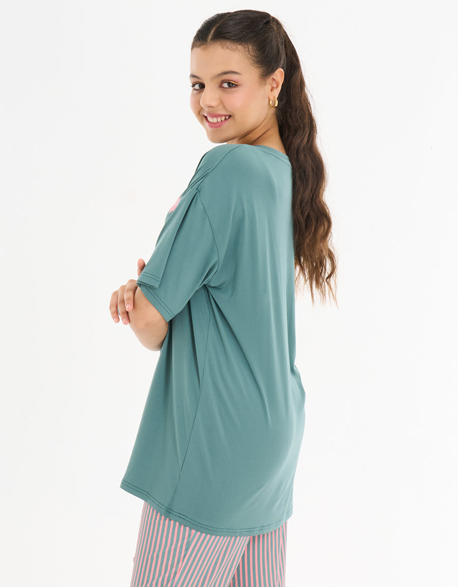 Short Sleeve Pajama Set