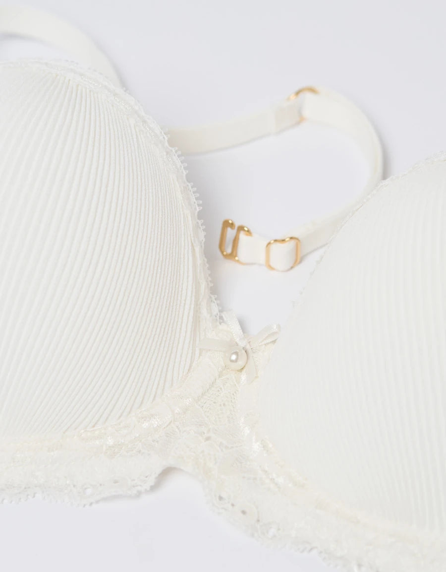 Lace-Trim Bridal Multiway Bra